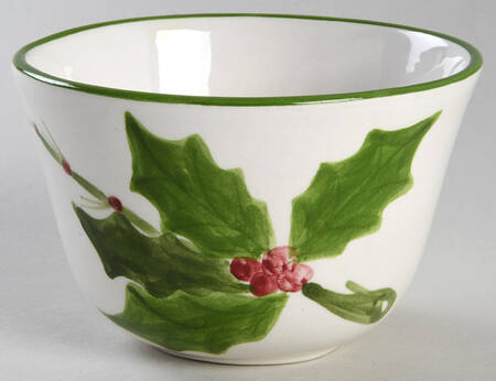 Holly (Green Trim) 4" All Purpose Bowl