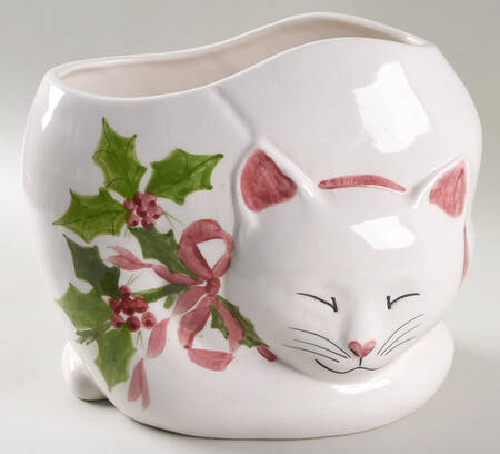 Holly (Green Trim) Figural Cookie Jar No Lid