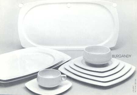 Burgandy Salad Plate