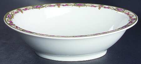 The Arenida (No Gold Trim) 9" Oval Vegetable Bowl