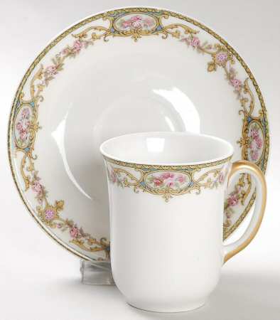 The Arenida (No Gold Trim) Chocolate Cup & Saucer Set