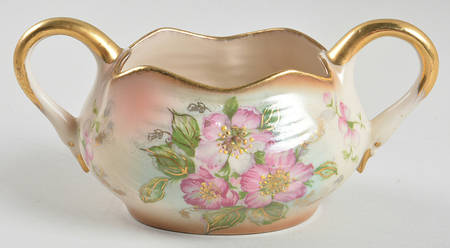Dusty Blossom Open Figural Sugar Bowl