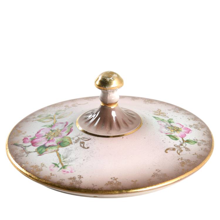 Dusty Blossom Lid for Sugar Bowl