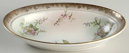 Dusty Blossom 9" Oval Vegetable Bowl