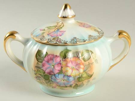 Morning Glory Sugar Bowl & Lid