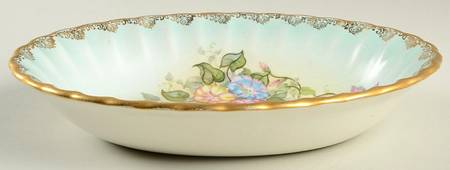 Morning Glory 9" Oval Vegetable Bowl