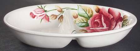 Americana 11" Oval Divided Vegetable Bowl