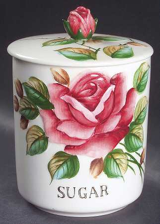 Americana Sugar Canister & Lid