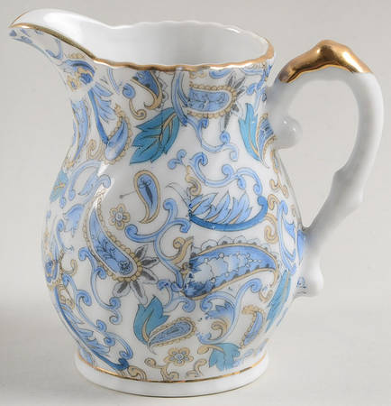 Blue Paisley Creamer