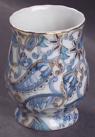 Blue Paisley Toothpick Holder