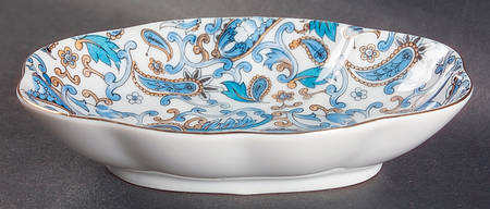 Blue Paisley Soap Dish