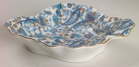 Blue Paisley Mint Dish