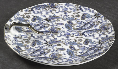 Blue Paisley Lemon Dish