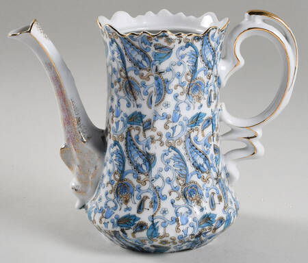 Blue Paisley Coffee Pot No Lid