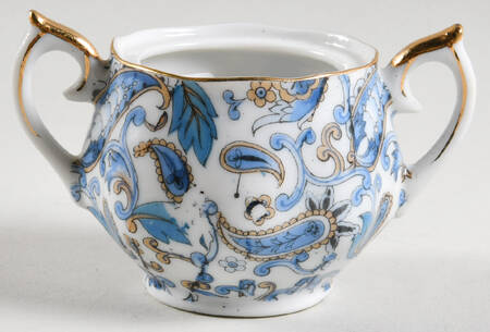 Blue Paisley Mini Sugar Bowl No Lid