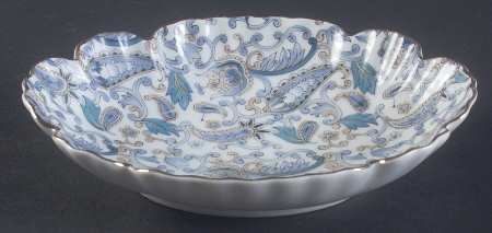 Blue Paisley Mint Dish
