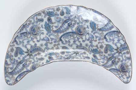 Blue Paisley Bone Dish