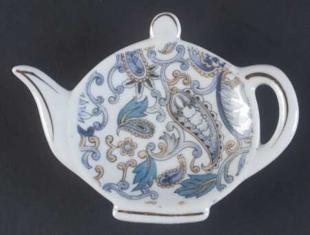 Blue Paisley Tea Bag Holder