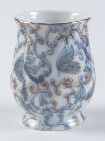 Blue Paisley Toothpick Holder