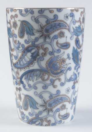 Blue Paisley China Bathroom Tumbler