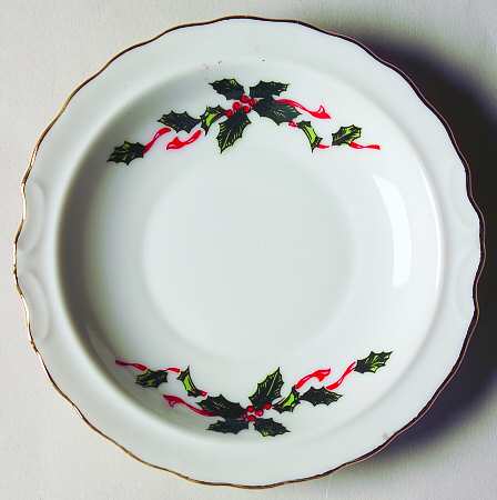 Boughs of Holly (SCALLOPED) Coaster