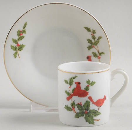 Cardinal Flat Demitasse Cup & Saucer Set