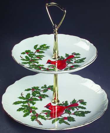 Cardinal 2 Tiered Serving Tray (Dinner & Salad Plate)
