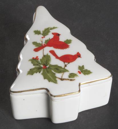 Cardinal Trinket Box with Lid