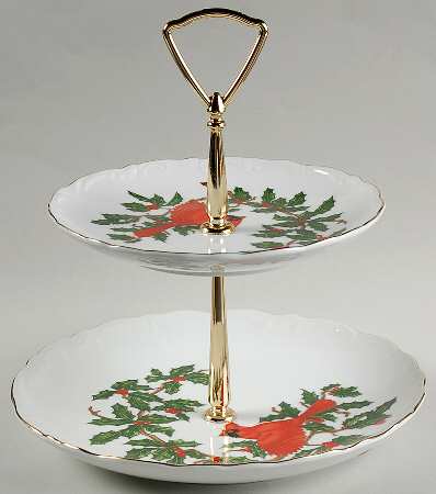 Cardinal 2 Tiered Serving Tray (Lunch & Bread/Butter Plate)