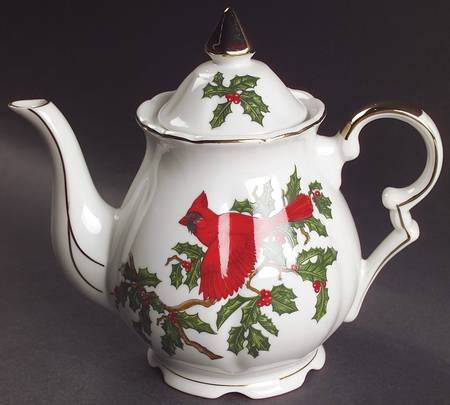 Cardinal Teapot & Lid