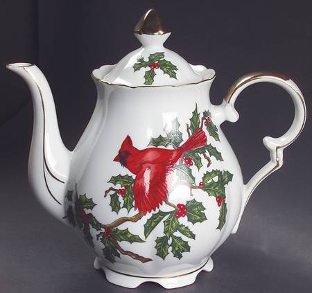 Cardinal Teapot & Lid