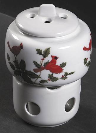 Cardinal Potpourri & Lid with Stand