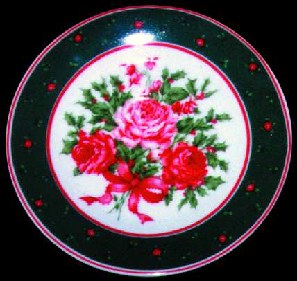 Christmas Rose Saucer