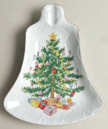 Christmas Tree Bell Shaped Plate