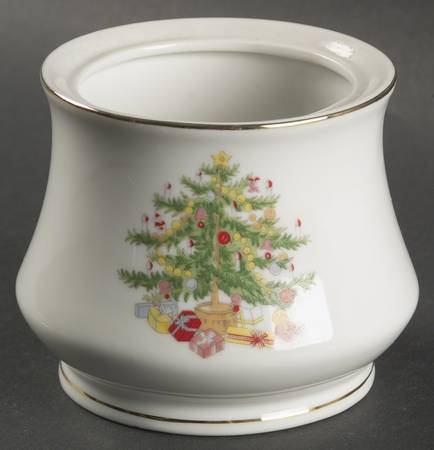 Christmas Tree Sugar Bowl No Lid