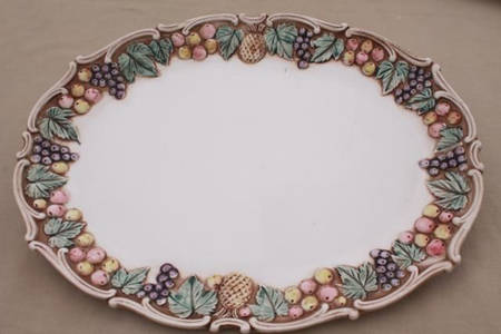 Della Robia 21" Oval Serving Platter