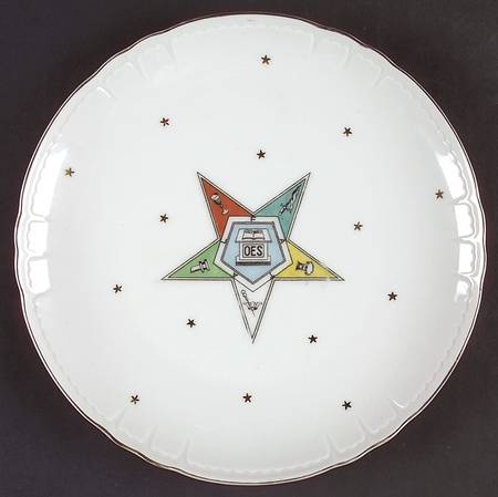 Eastern Star Coupe Salad Plate