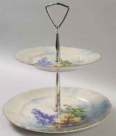 Festival 2 Tiered Serving Tray (Dinner & Salad Plate)