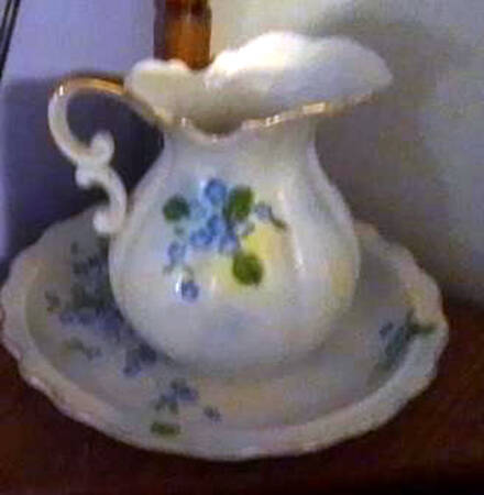 Forget Me Not Small Pitcher & Bowl Set