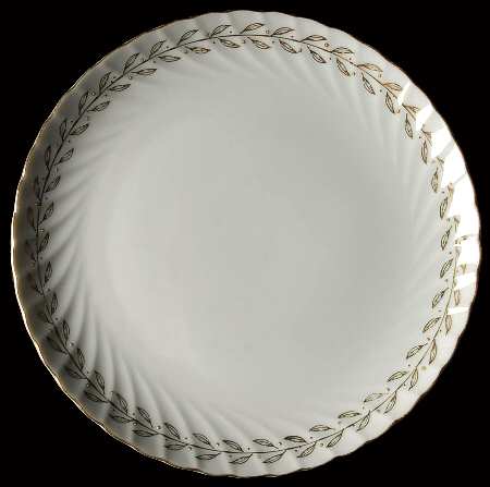 Golden Laurel Luncheon Plate