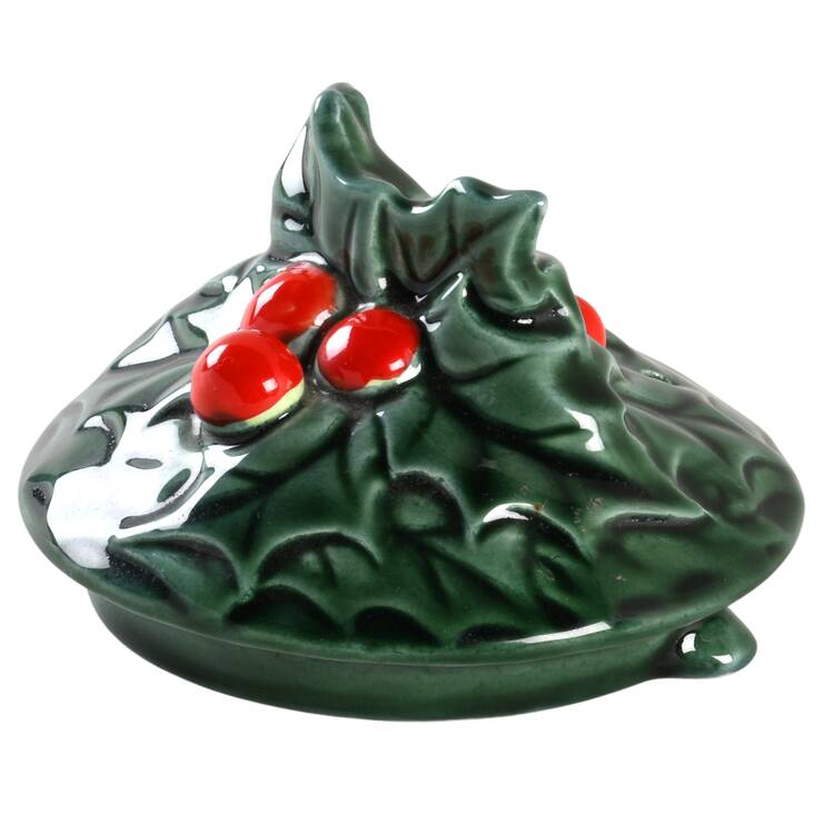 Green Holly Lid for Teapot