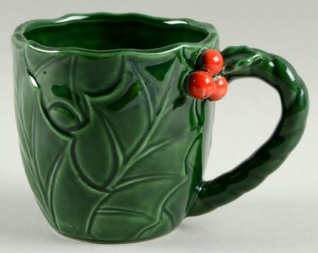 Green Holly Mug