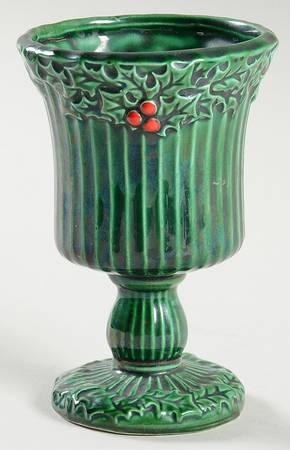 Green Holly 4" Vase