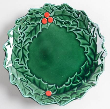 Green Holly Bread & Butter Plate by Lefton