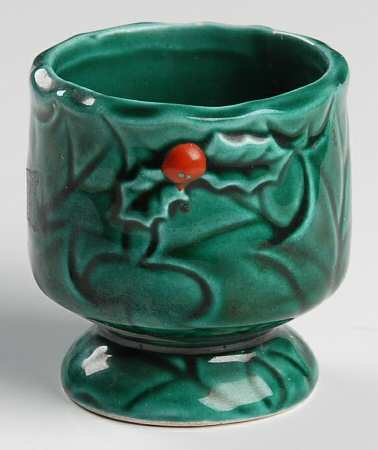 Green Holly Votive Candleholder