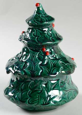 Green Holly Candy Box & Lid