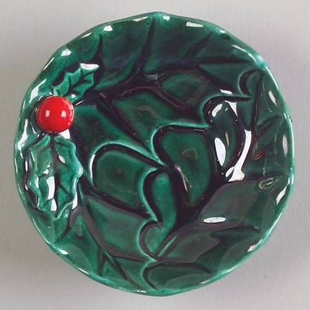 Green Holly Small Ashtray