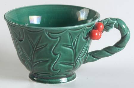 Green Holly Snack Cup by Lefton