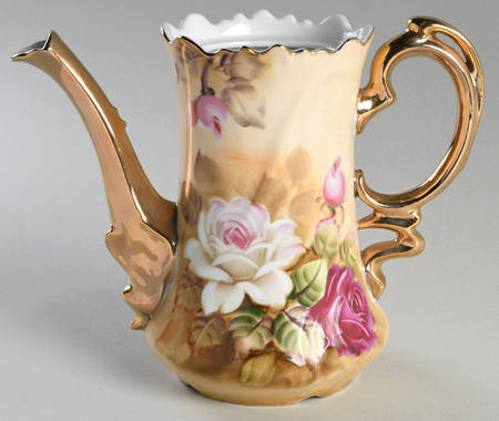 Heritage Brown (Floral) Coffee Pot No Lid