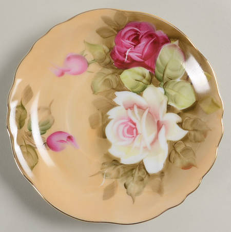 Heritage Brown (Floral) Saucer